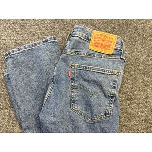 Levis 513 Jeans Mens 32x32 (31x30) Blue Slim Straight Fit Stretch Blue Denim
